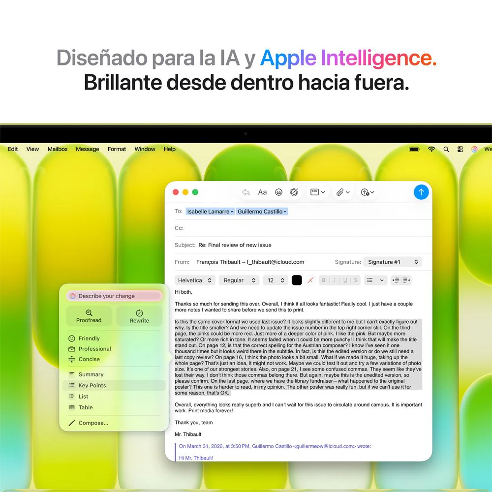 MacBook Neo de 13 pulgadas: Chip A16 Pro de Apple con CPU de 6 núcleos y GPU de 5 núcleos, Magic Keyboard con Touch ID, 512 GB SSD - Amarillo cítrico - Image 7
