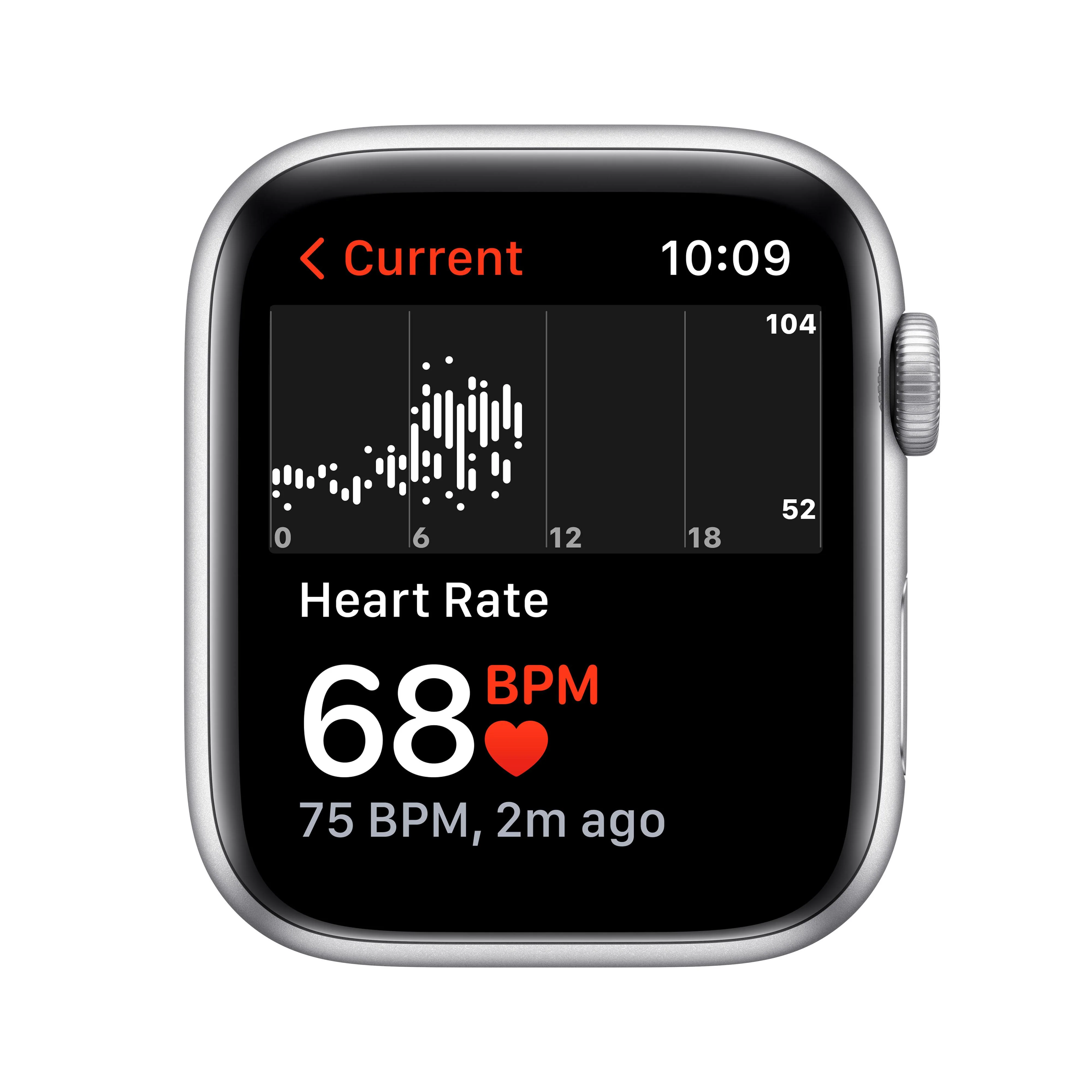 Apple Watch SE (GPS) - Caja de aluminio en plata de 44 mm - Correa deportiva en color abismo - Talla única - Image 4