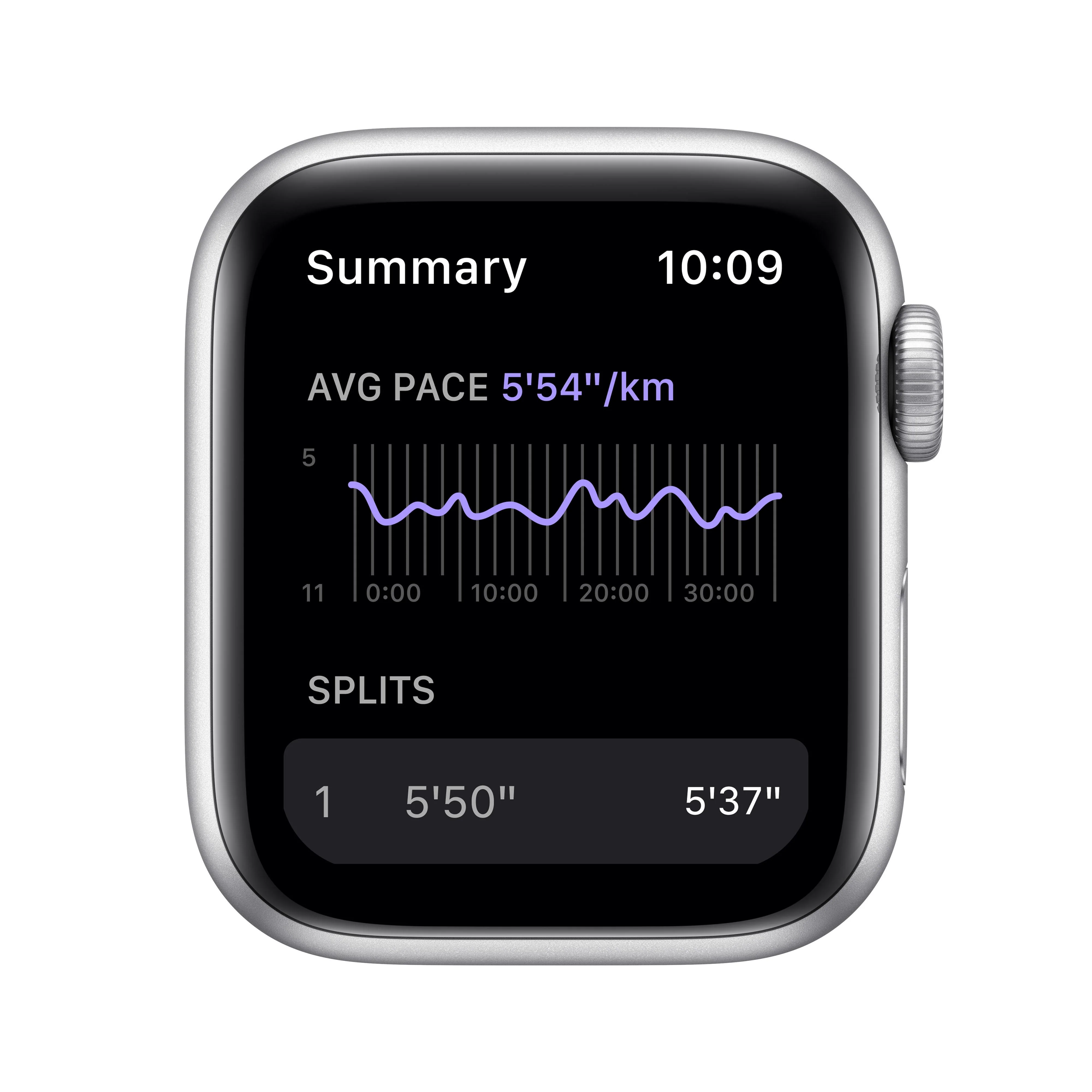 Apple Watch Nike SE (GPS) - Caja de aluminio en plata de 40 mm - Correa Nike Sport platino puro/negra - Talla única - Image 3