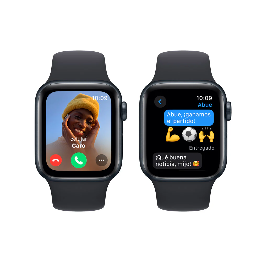 Apple Watch SE GPS • Caja de aluminio color medianoche de 40 mm • Correa deportiva color medianoche - S/M - Image 4