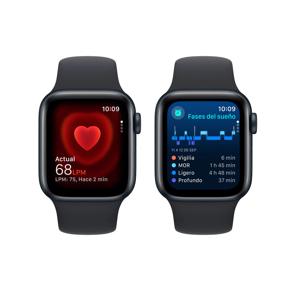 Apple Watch SE GPS • Caja de aluminio color medianoche de 40 mm • Correa deportiva color medianoche - S/M - Image 5