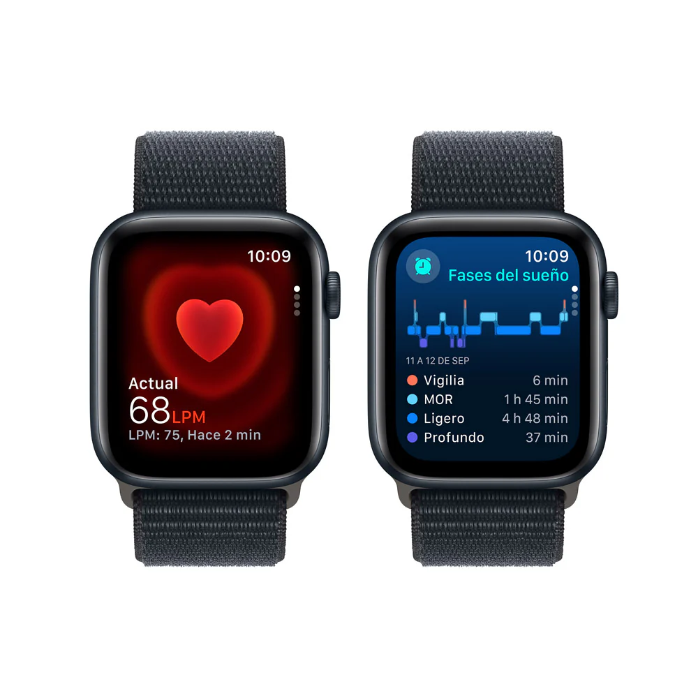 Apple Watch SE GPS • Caja de aluminio color medianoche de 44 mm • Correa deportiva color medianoche - M/L - Image 5