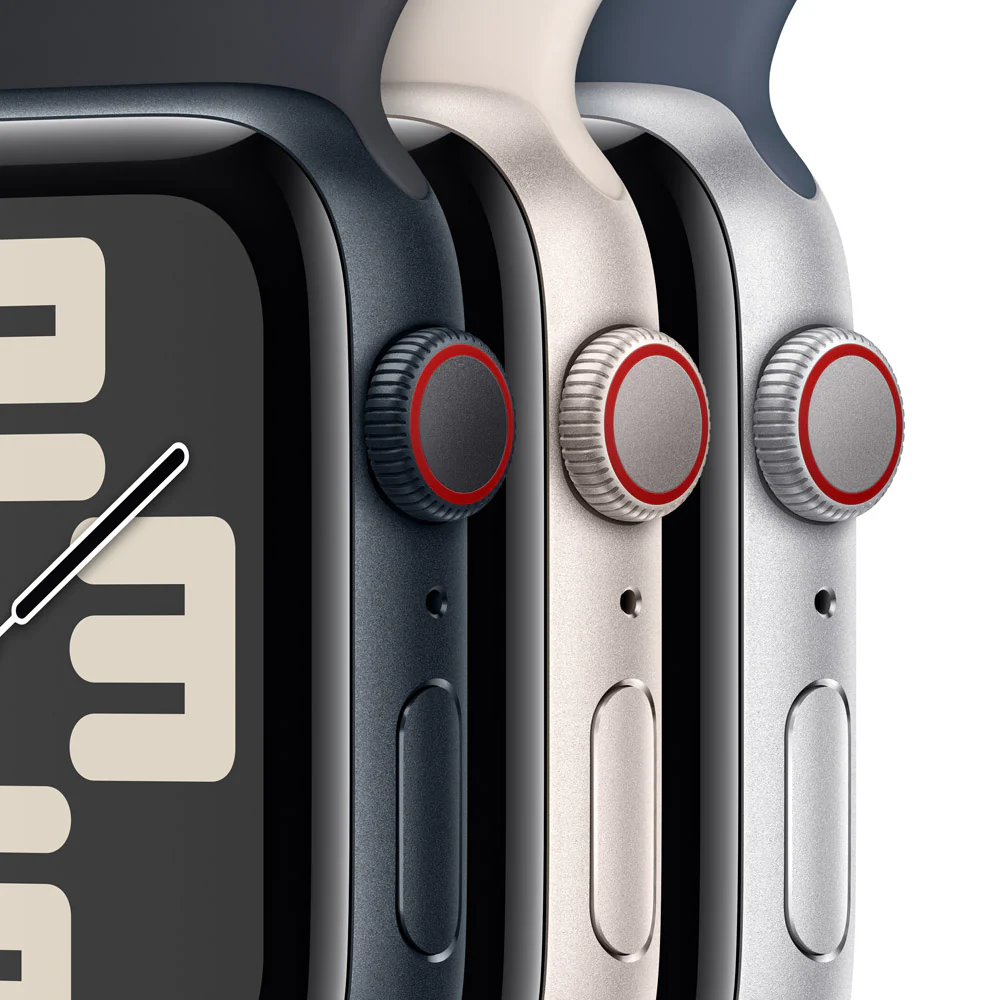 Apple Watch SE GPS + Cellular • Caja de aluminio color medianoche de 40 mm • Correa deportiva color medianoche - S/M - Image 3