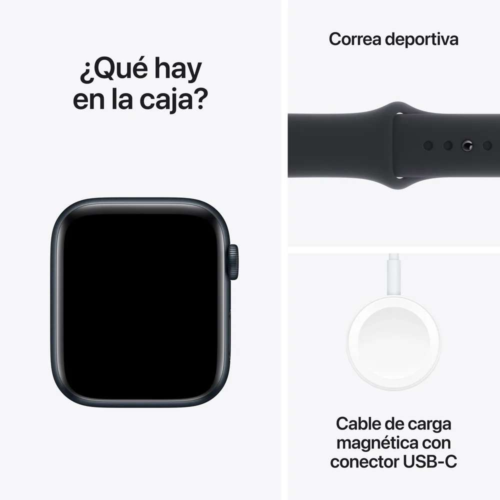 Apple Watch SE GPS + Cellular • Caja de aluminio color medianoche de 44 mm • Correa deportiva color medianoche - M/L - Image 8