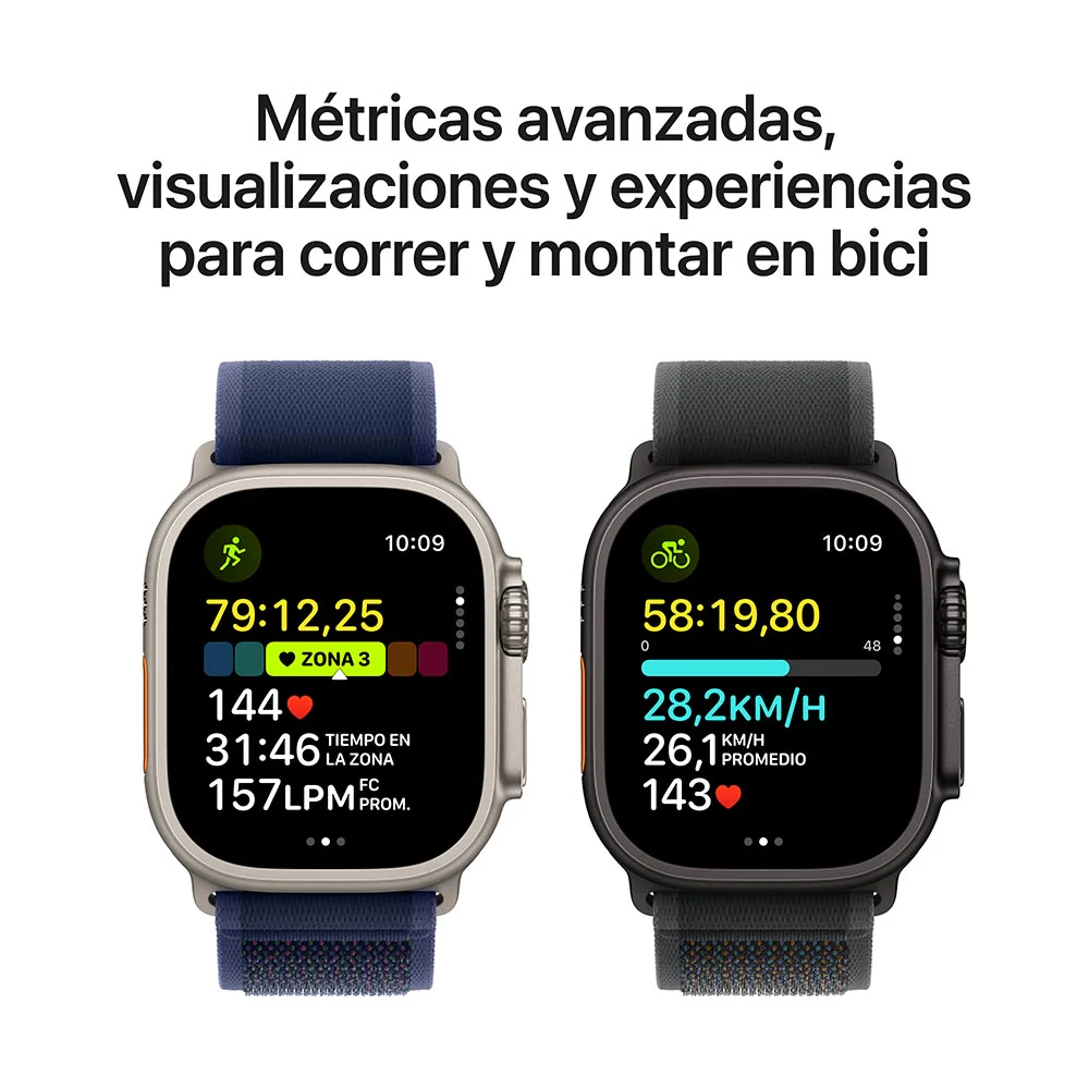 Apple Watch Ultra 2 GPS + Cellular • Caja de titanio negro de 49 mm • Correa Alpine verde oscuro - Chica - Image 4