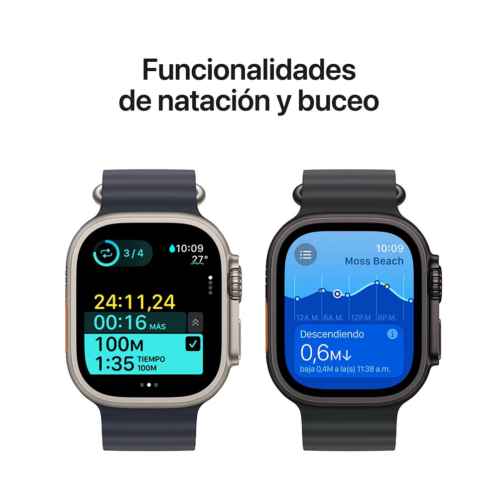 Apple Watch Ultra 2 GPS + Cellular • Caja de titanio negro de 49 mm • Correa Alpine verde oscuro - Chica - Image 5