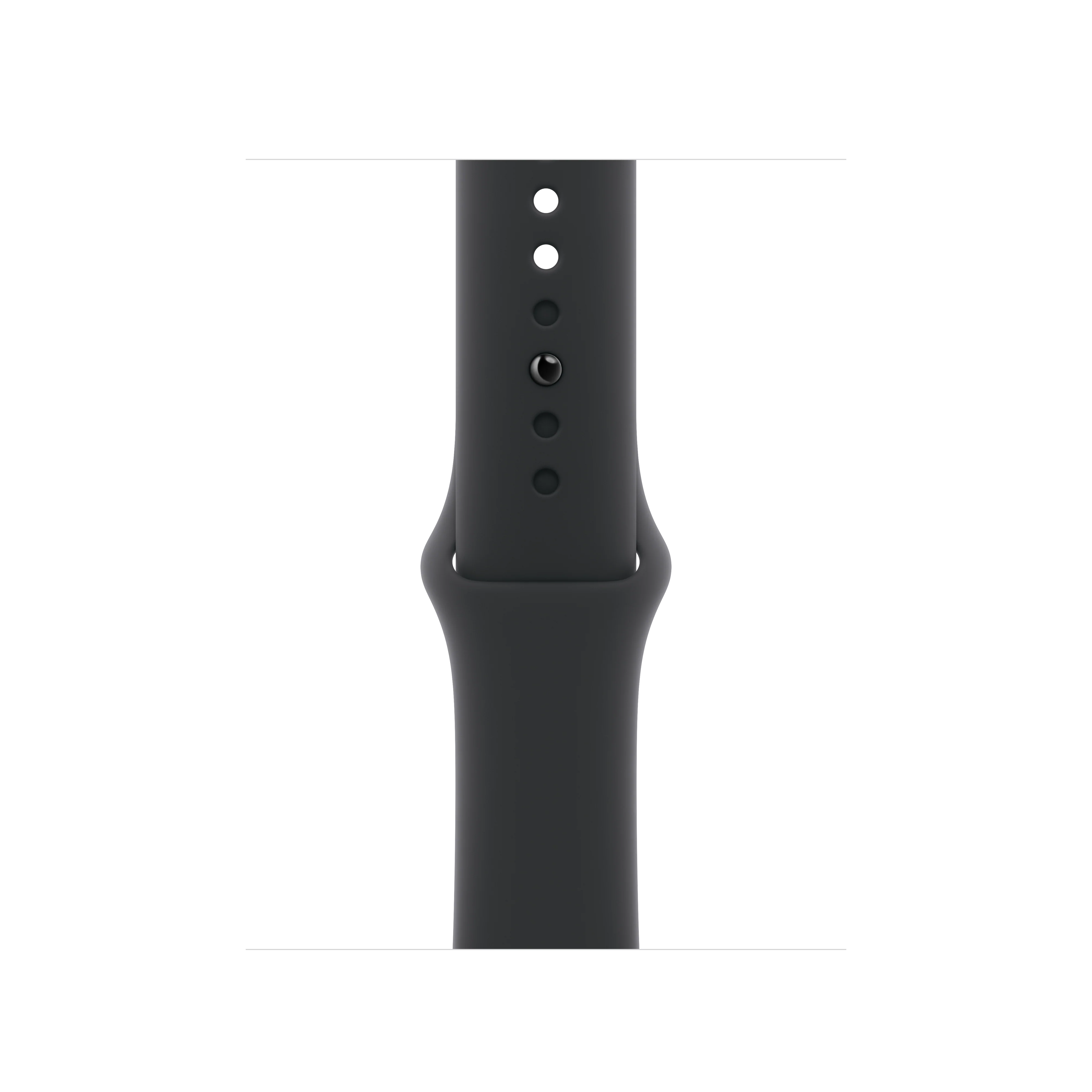 Correa deportiva negra para caja de 42 mm - S/M