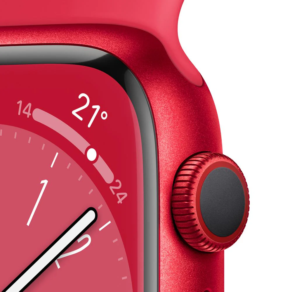Apple Watch Series 8 (GPS + Cellular) - Caja de aluminio (PRODUCT)RED de 41 mm - Correa deportiva (PRODUCT)RED - Talla única - Image 3