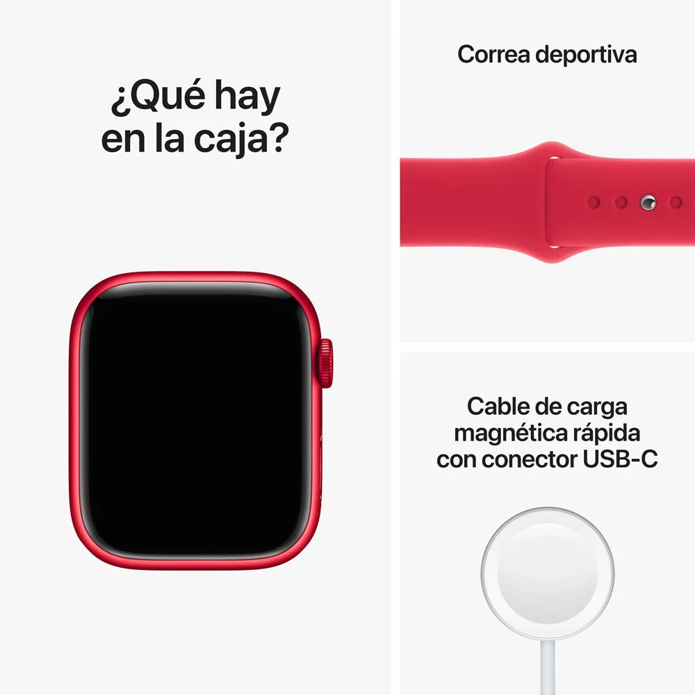 Apple Watch Series 8 (GPS + Cellular) - Caja de aluminio (PRODUCT)RED de 45 mm - Correa deportiva (PRODUCT)RED - Talla única - Image 9
