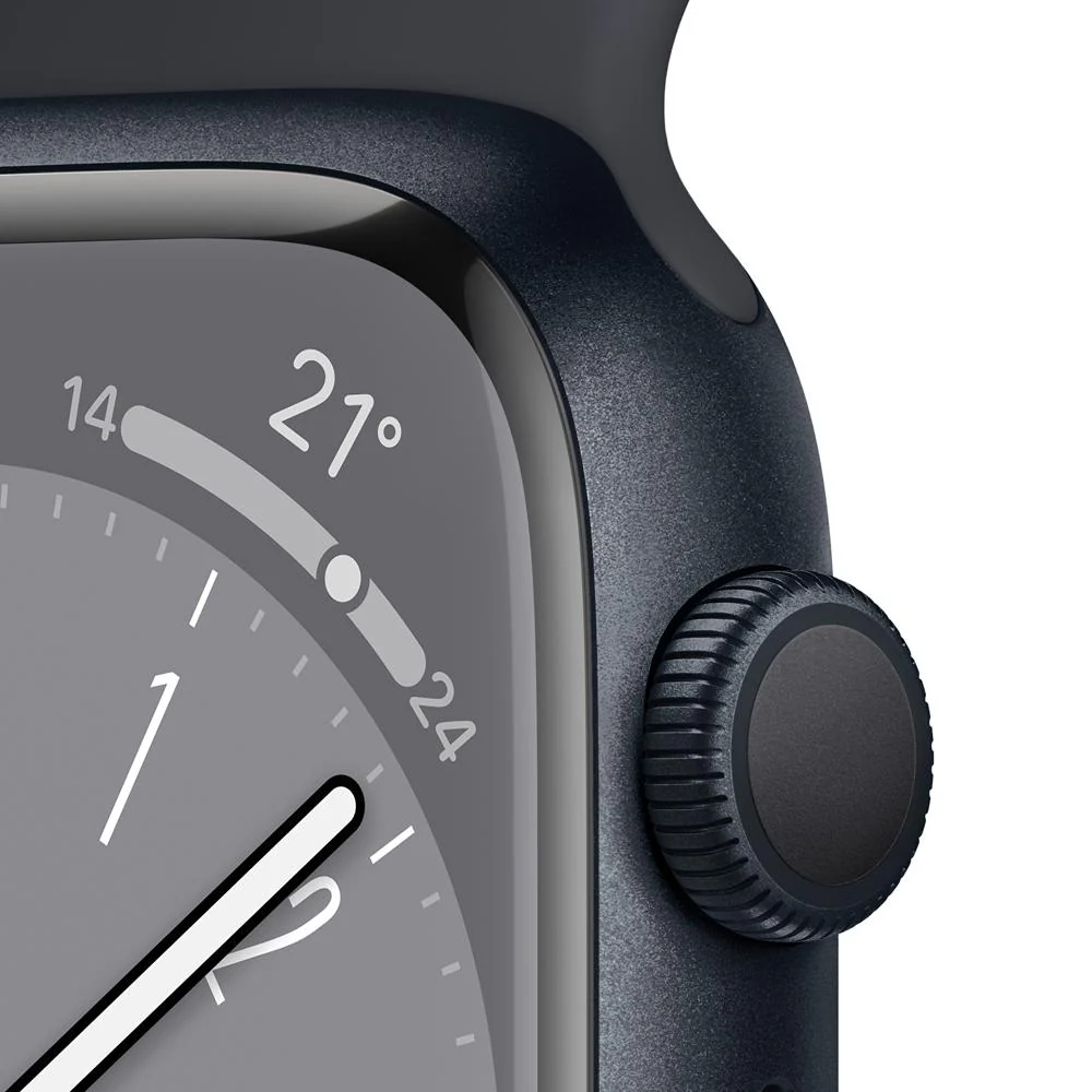 Apple Watch Series 8 (GPS) - Caja de aluminio en color medianoche de 41 mm - Correa deportiva en color medianoche - Talla única - Image 3