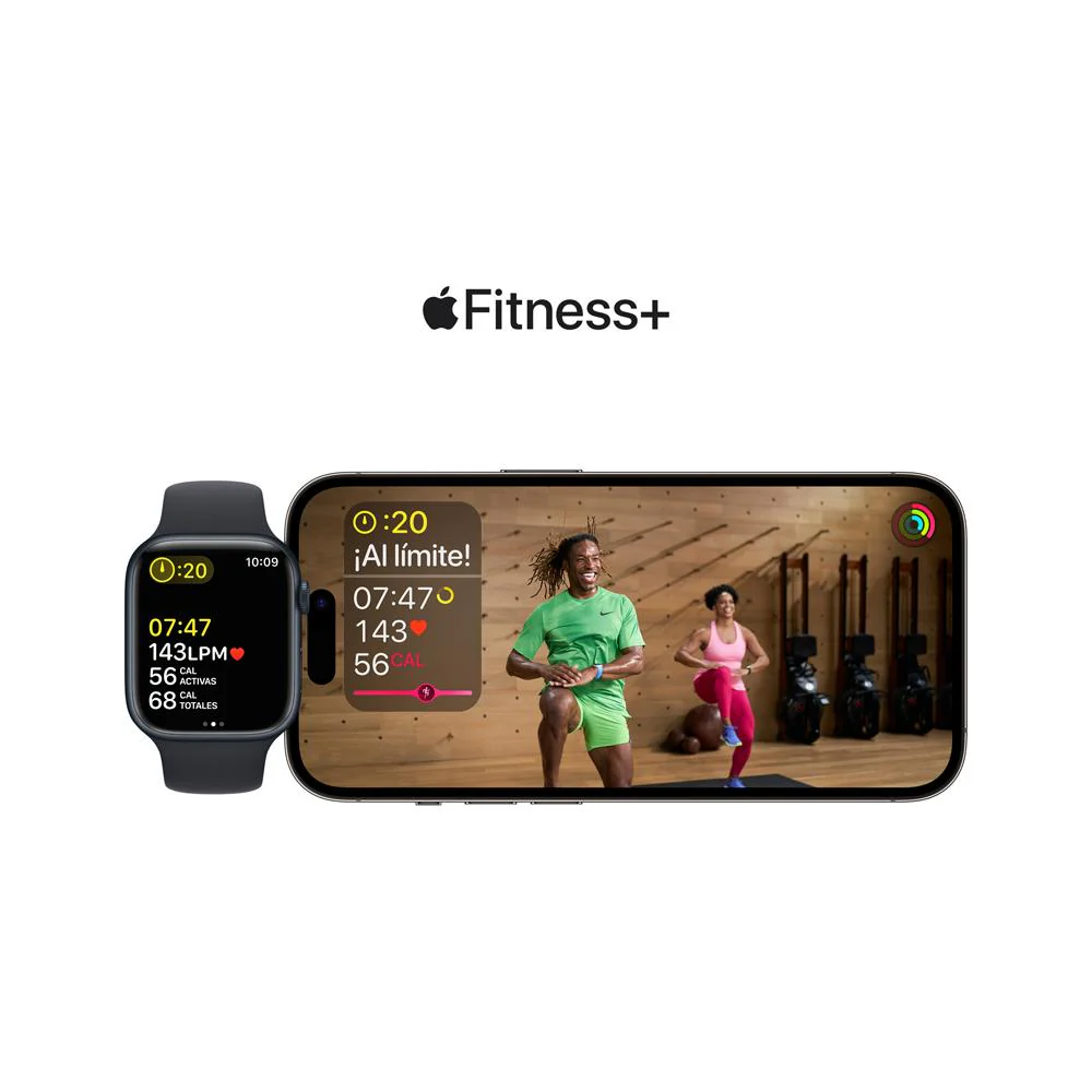 Apple Watch Series 8 (GPS) - Caja de aluminio en plata de 45 mm - Correa deportiva blanca - Talla única - Image 11