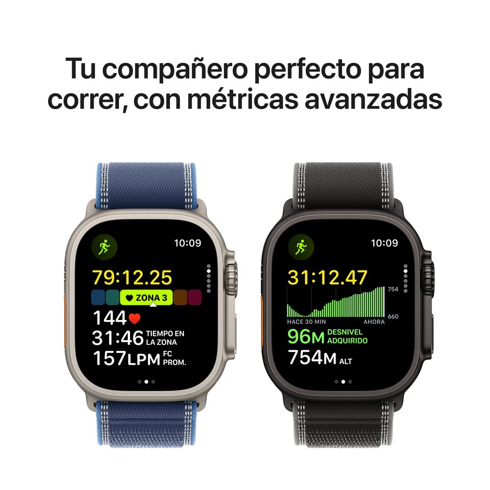 Apple Watch Ultra 3 GPS + Cellular • Caja de titanio negro de 49 mm • Correa Trail negro/carbón - M/L - Image 4