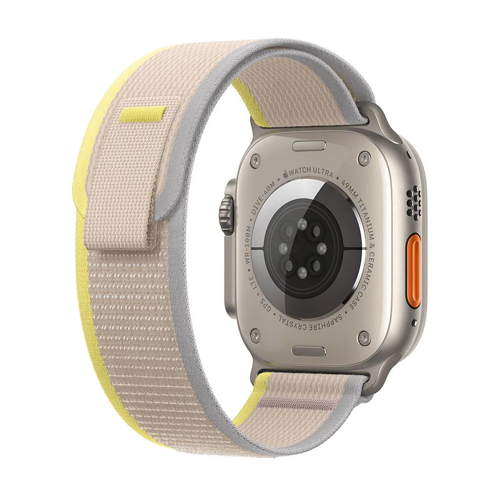 Apple Watch Ultra (GPS + Cellular) - Caja de titanio de 49 mm - Correa Loop Trail amarilla/beis - Talla S/M - Image 3