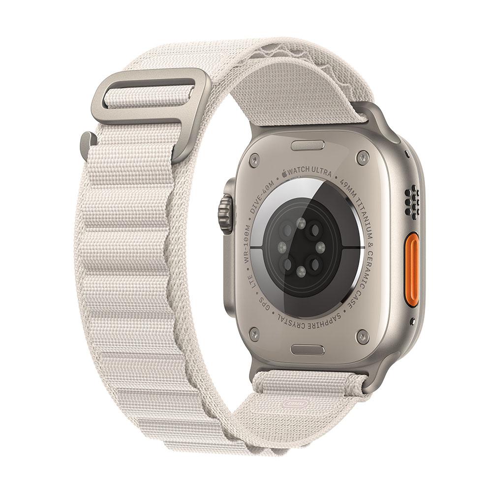 Apple Watch Ultra (GPS + Cellular) - Caja de titanio de 49 mm - Correa Loop Alpine blanco estrella - Talla M - Image 3