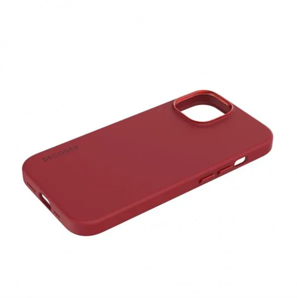Case de silicona antimicrobiana DECODED para iPhone 15 Pro -  Rojo - Image 3