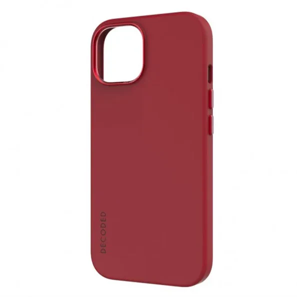 Case de silicona antimicrobiana DECODED para iPhone 15 Pro -  Rojo - Image 4