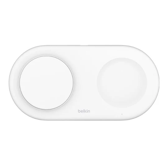 BASE DE CARGA BELKIN 2 EN 1 AW + IPH QI2 15W WHITE - Image 4