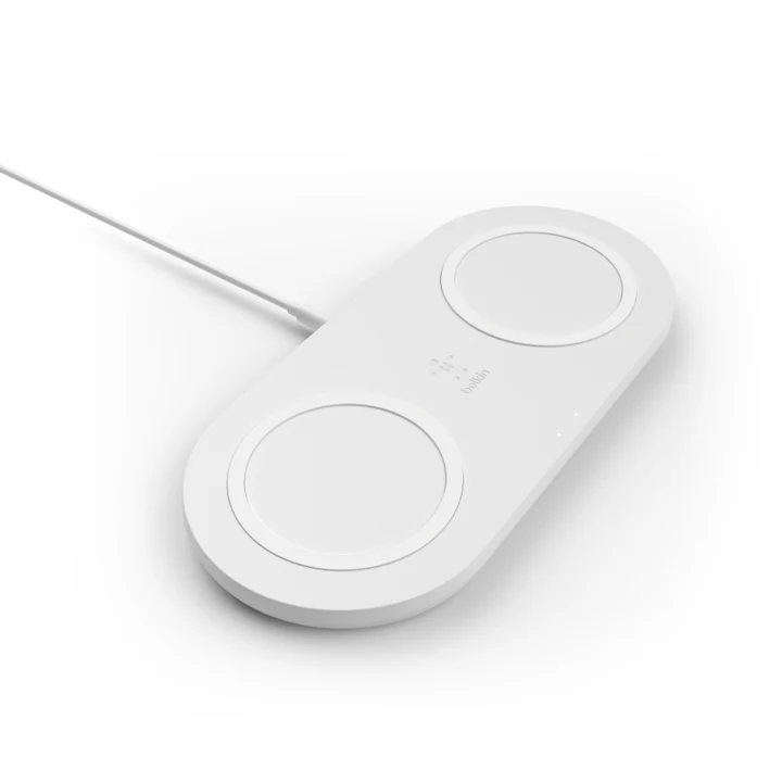 Base De Carga Pad Inalámbrica Belkin Dual Qi 10w Blanco - Image 3