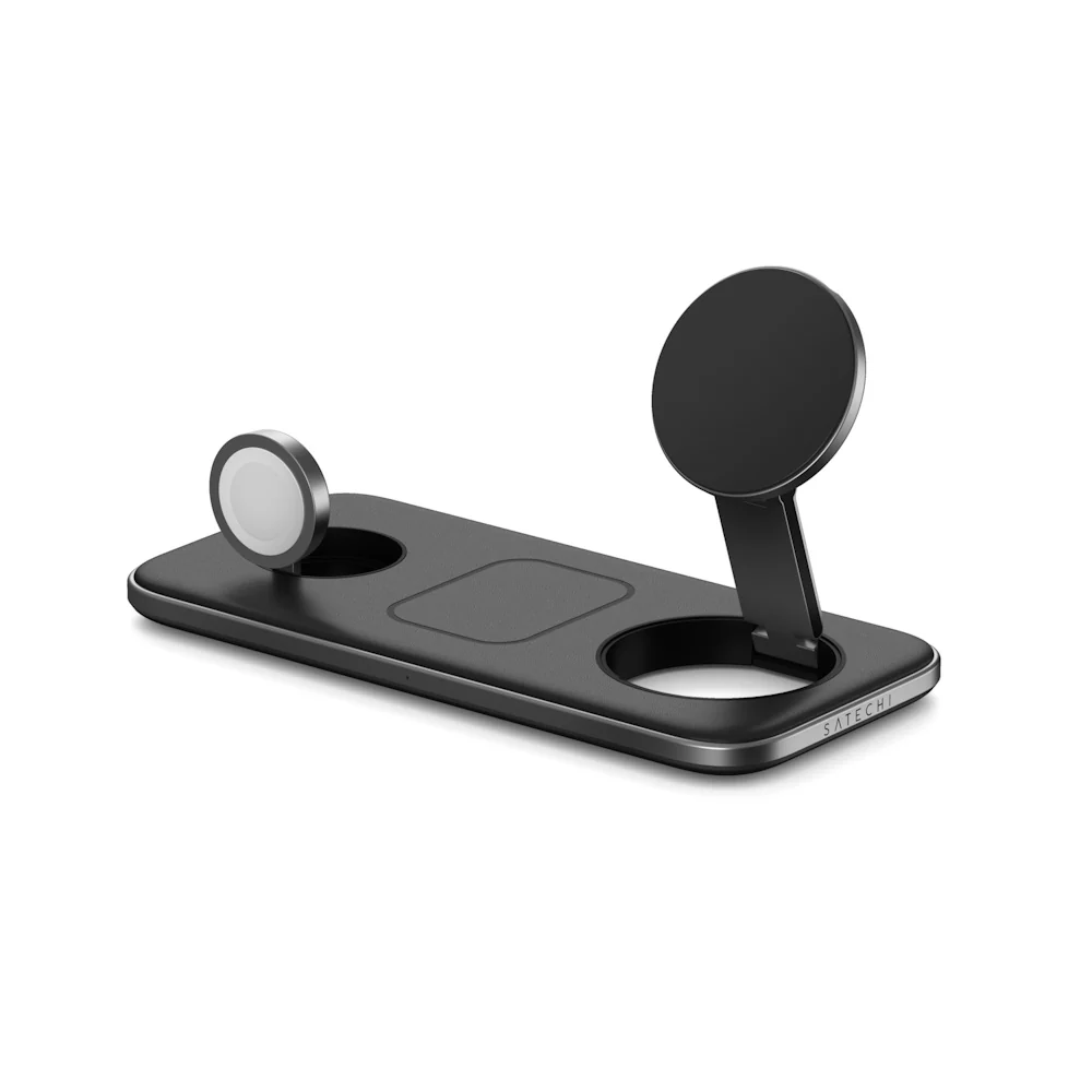 BASE DE CARGA SATECHI TRIO 3 EN 1 QI2 MAGSAFE SPACE GRAY - Image 8