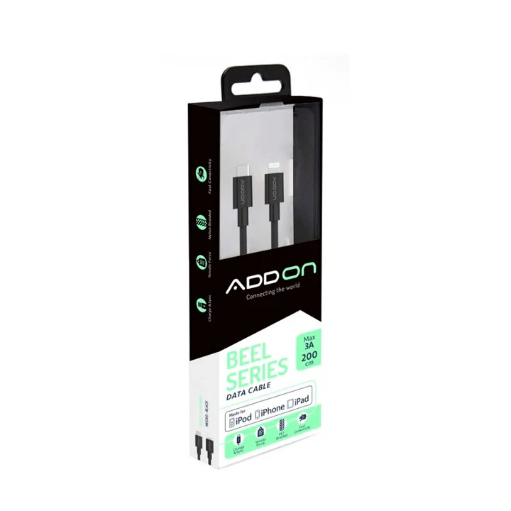CABLE DE CARGA ADD ON USBC/LIGHTNING 2M - BLACK - Image 2