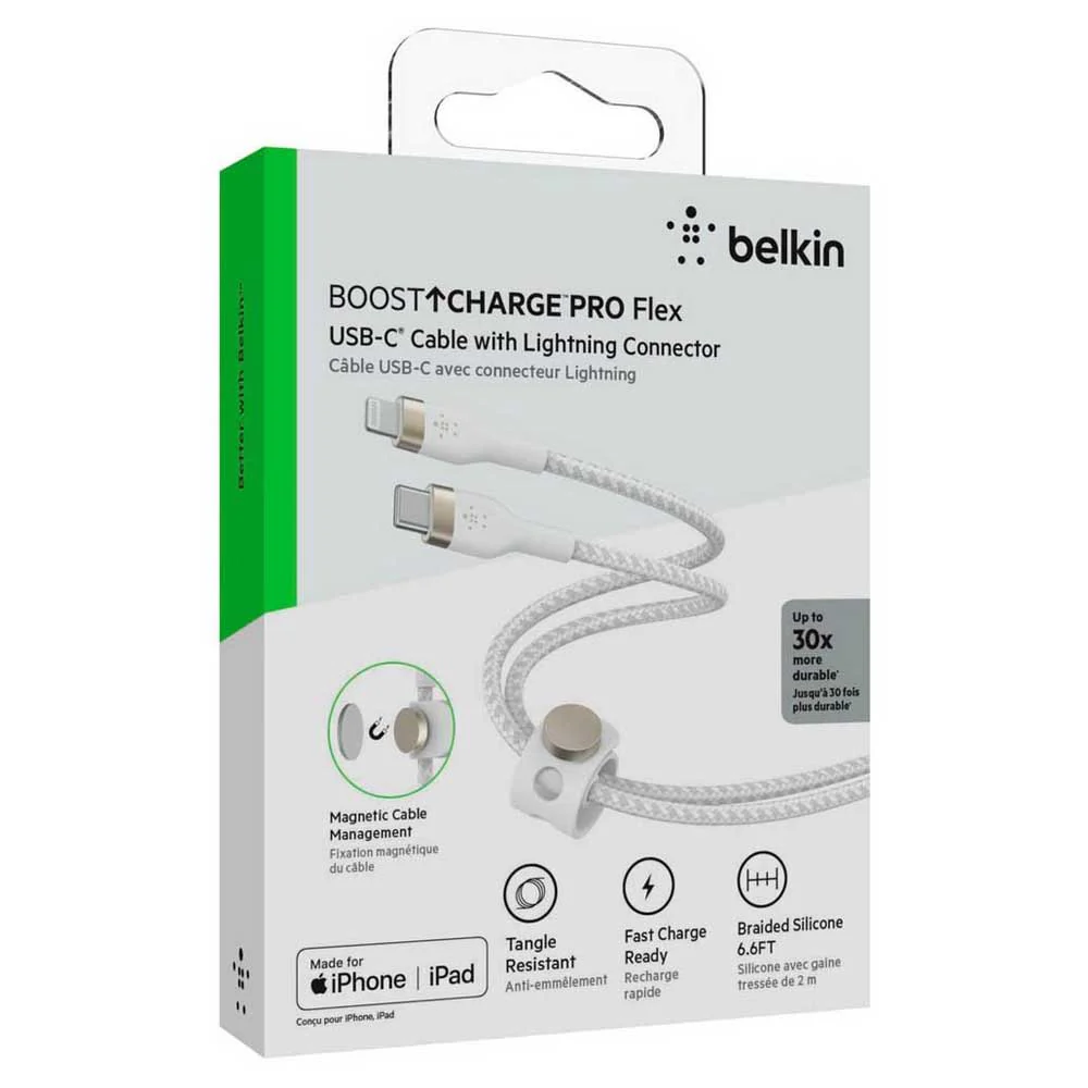 CABLE BELKIN USB-C A LNG 2M - WHT - Image 6