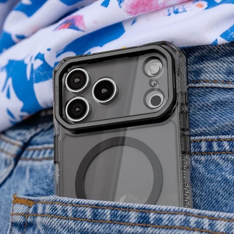 CASE ITSKINS SUPREME R CLEAR MAGSAFE IPHONE 17 PRO GRAPHITE - Image 4
