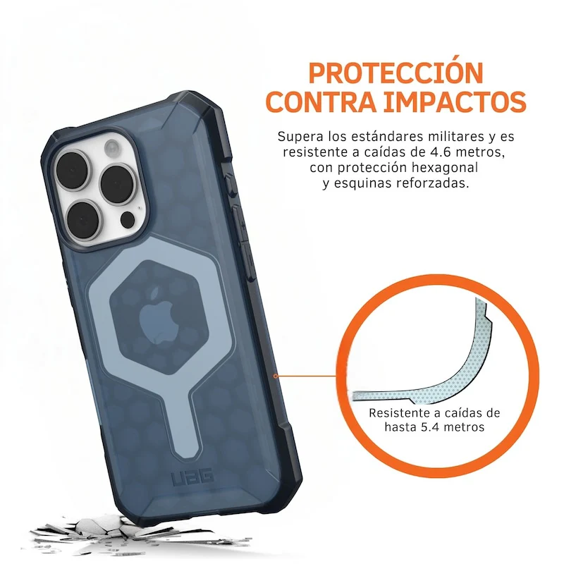 CASE UAG ESSENTIAL ARMOR IPH 16 PR BLU - Image 4