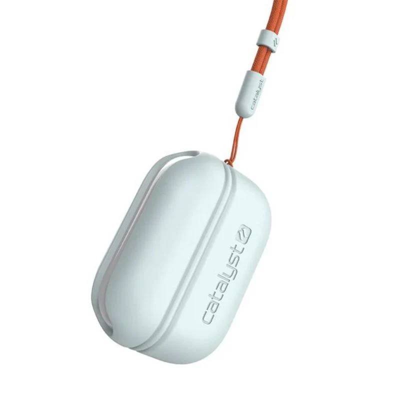 Case ESSENTIAL Para Airpods Pro (2ª Generacion) Azul Glacial/Cordon Naranja - Image 2