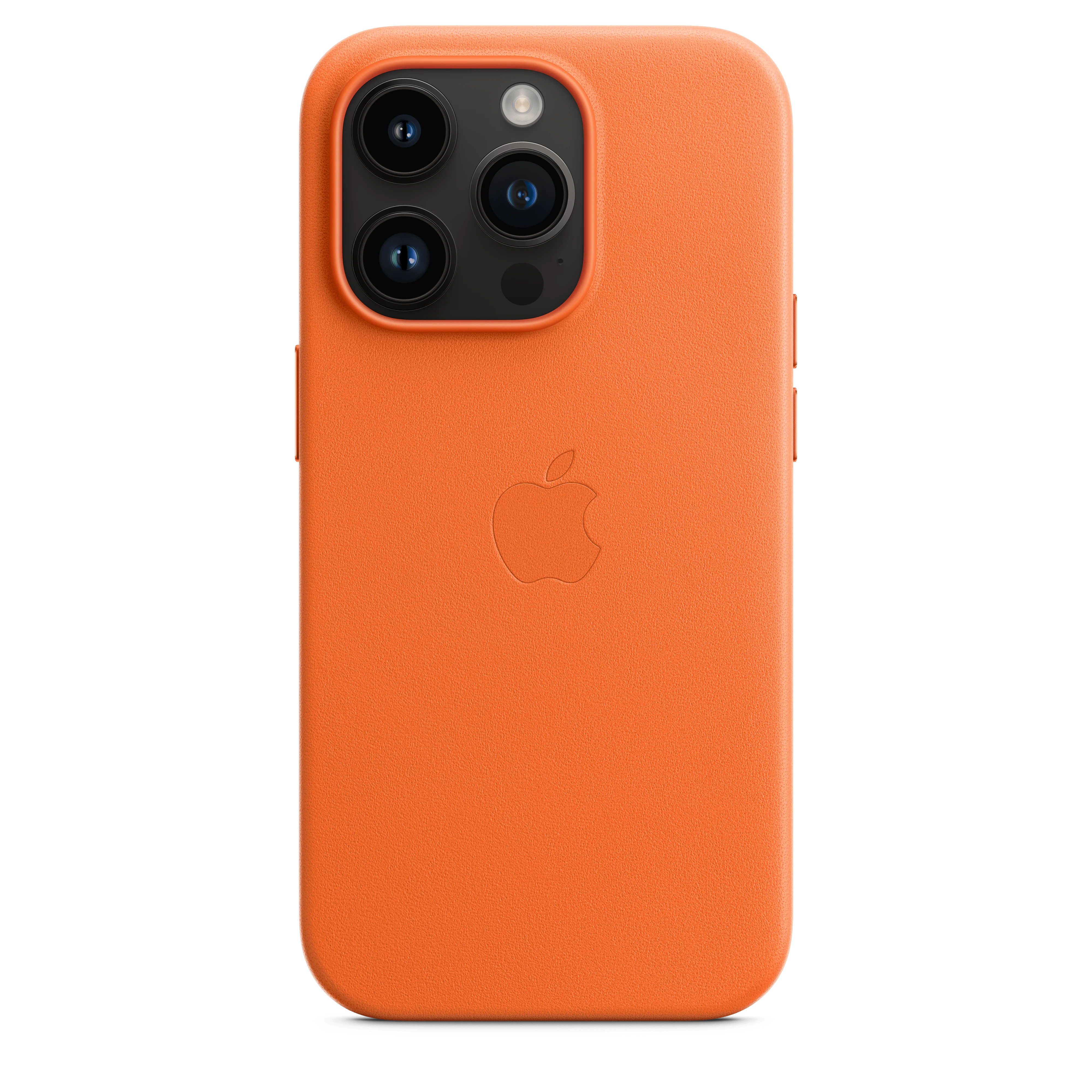 Funda de piel con MagSafe para el iPhone 14 Pro - Naranja - Image 4
