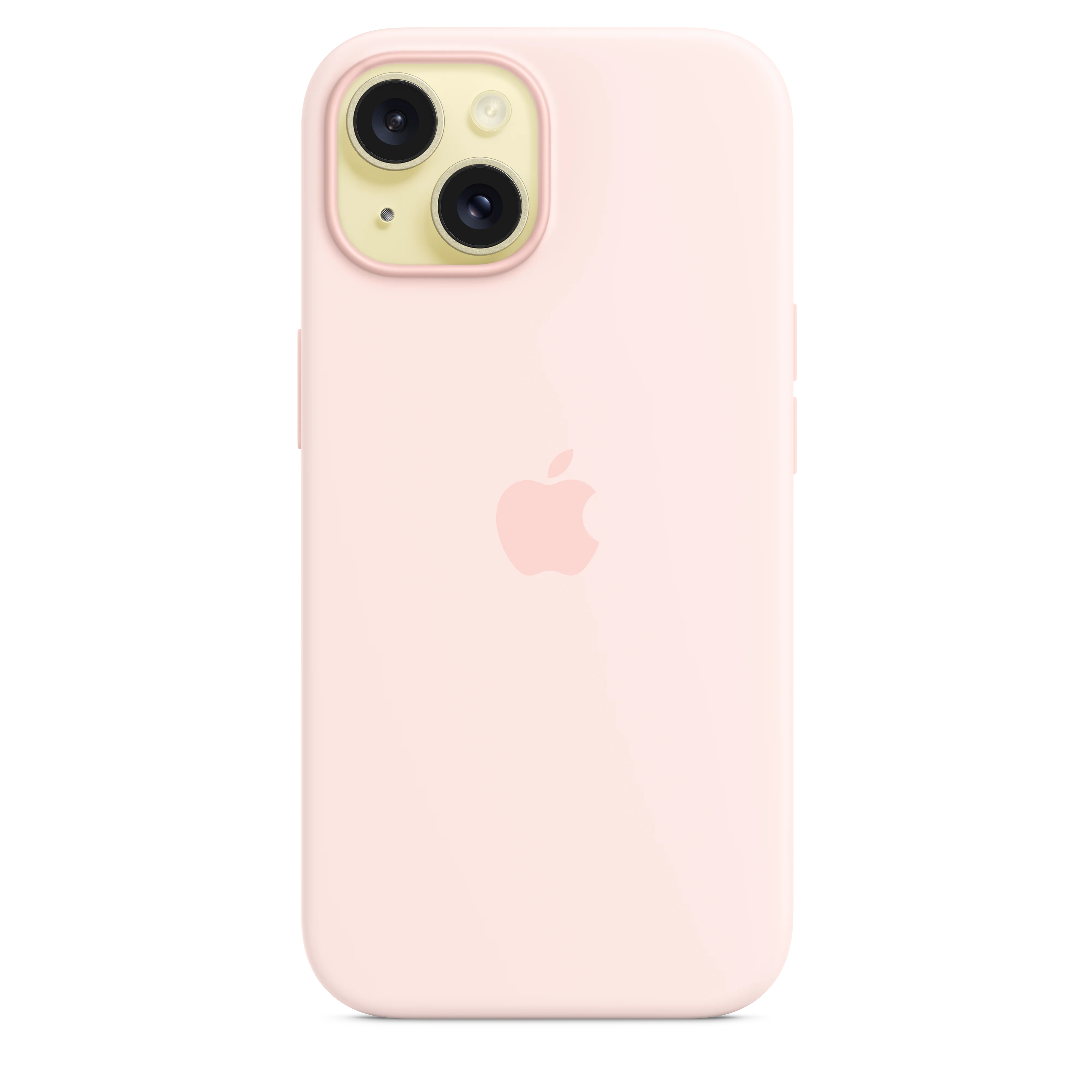 Funda de silicón con MagSafe para el iPhone 15 - Rosa claro - Image 3