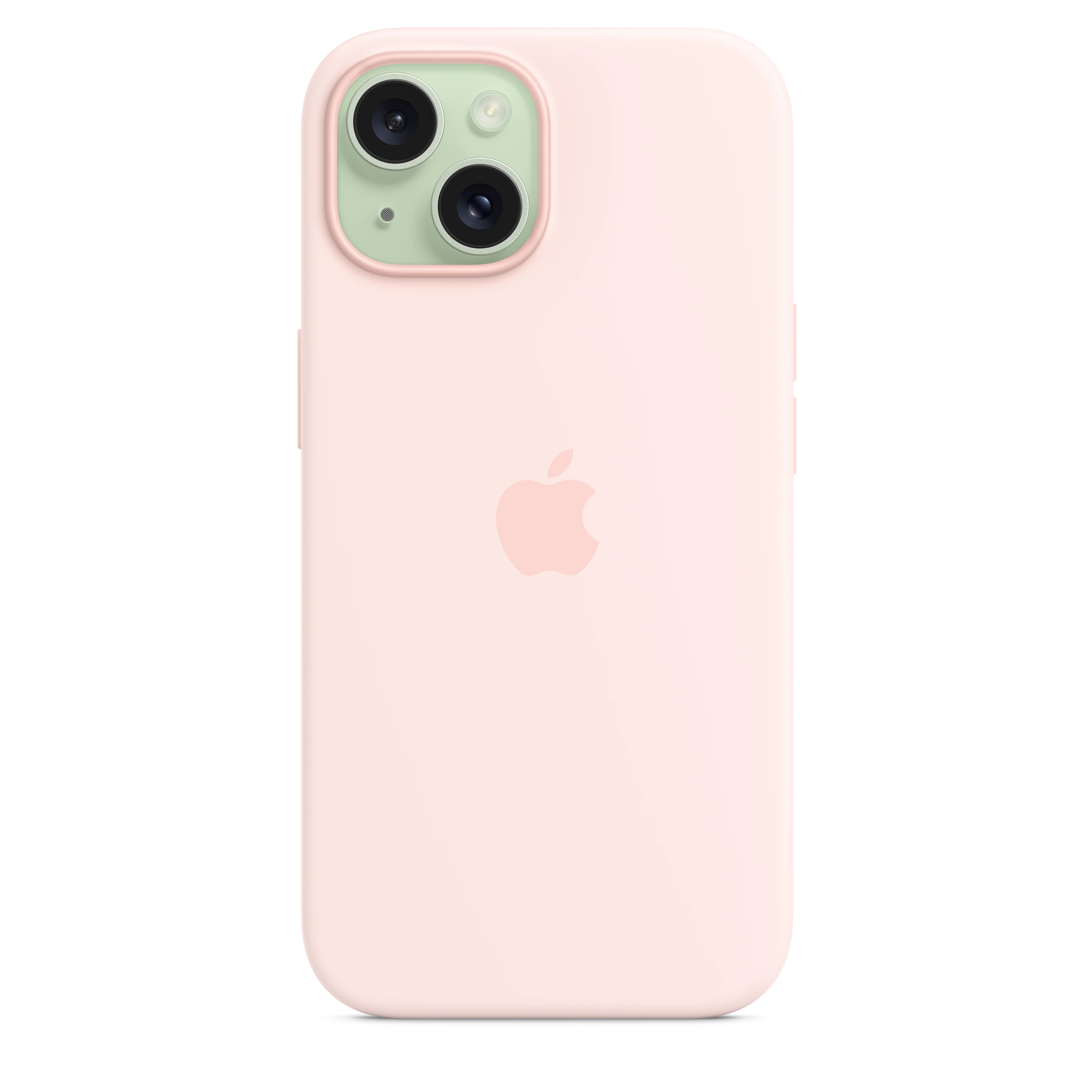 Funda de silicón con MagSafe para el iPhone 15 - Rosa claro - Image 4