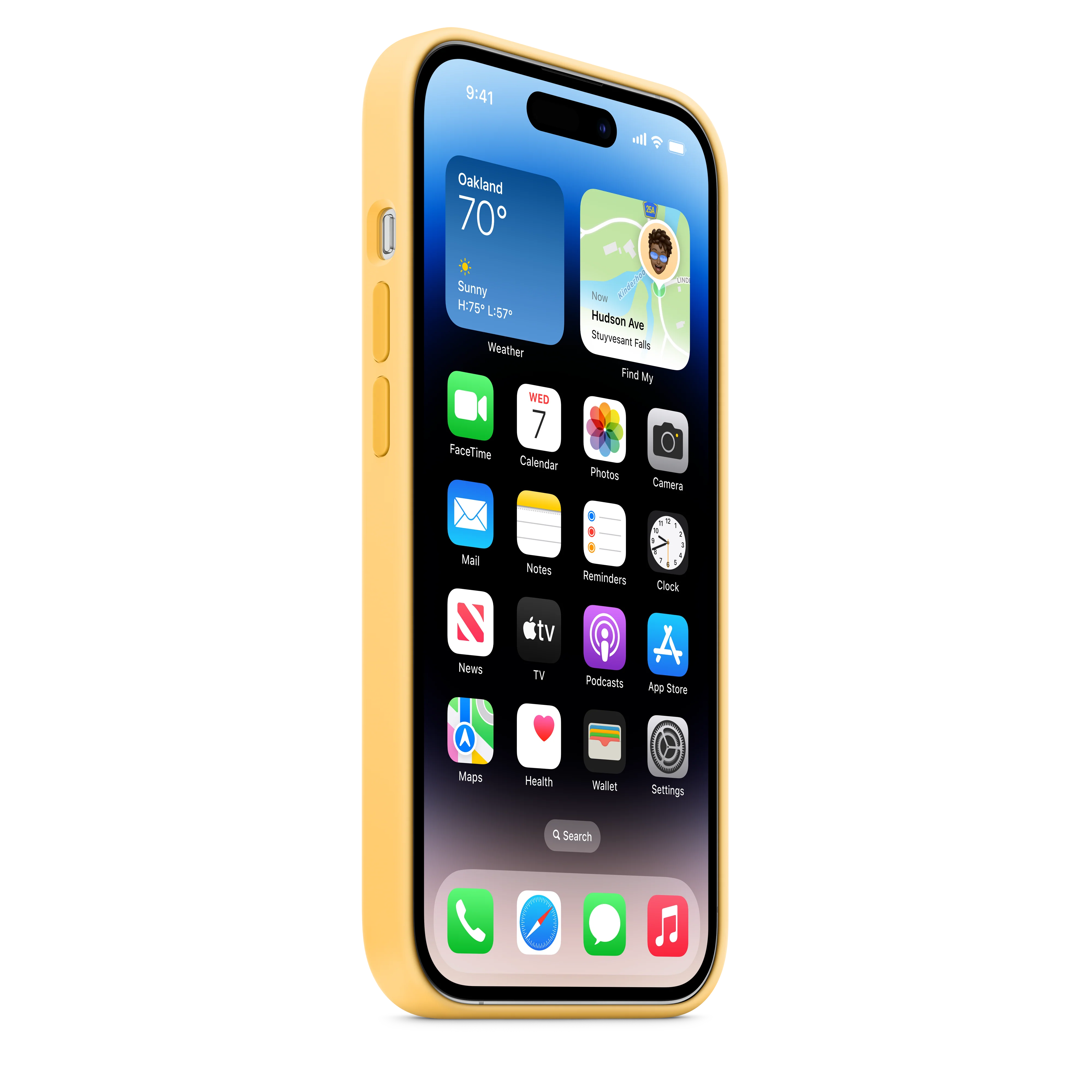 Funda de silicona con MagSafe para el iPhone 14 Pro - Resplandor solar - Image 6
