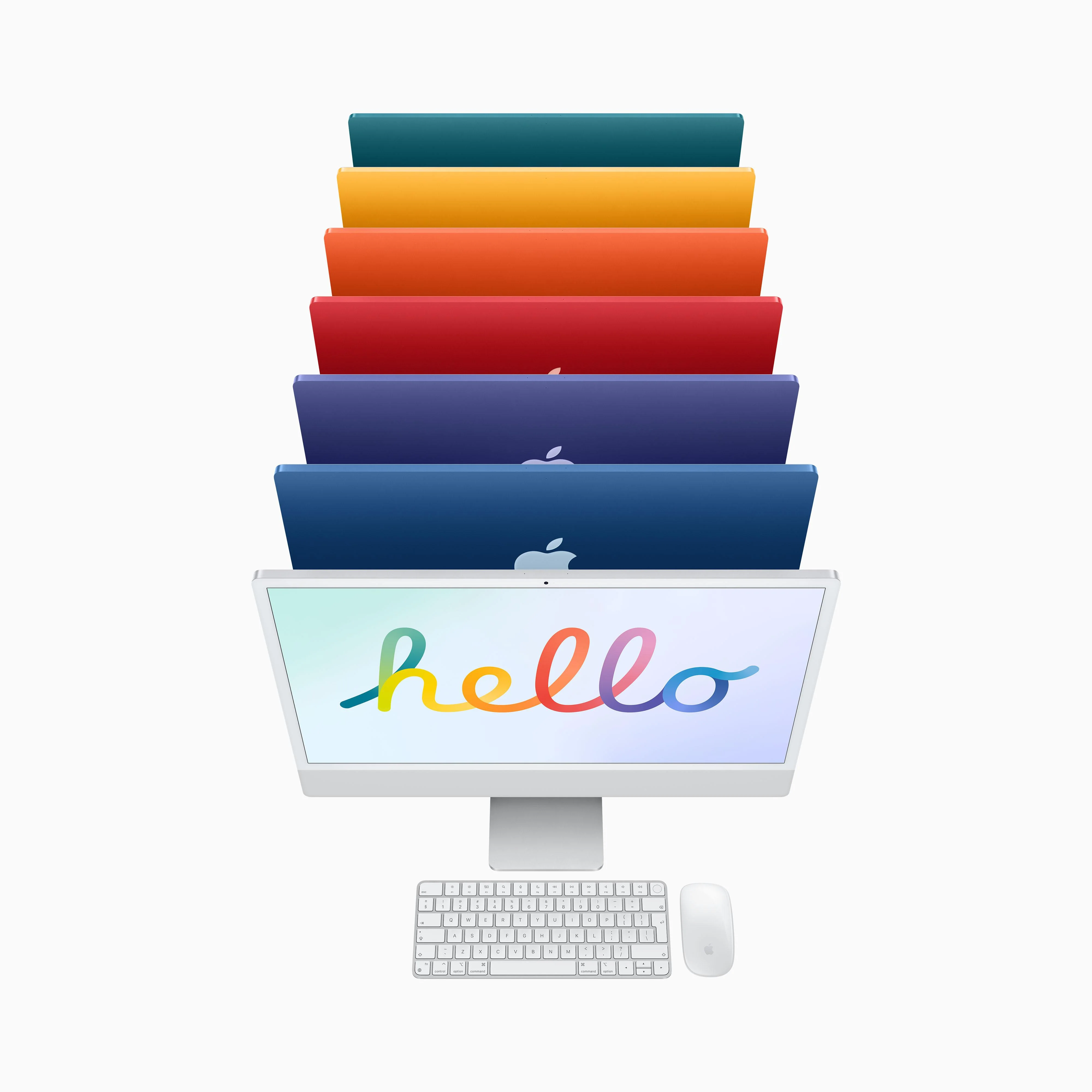 iMac con pantalla Retina 4,5K de 24 pulgadas: Chip M1 de Apple con CPU de ocho núcleos y GPU de ocho núcleos, 256 GB SSD - Azul - Image 7