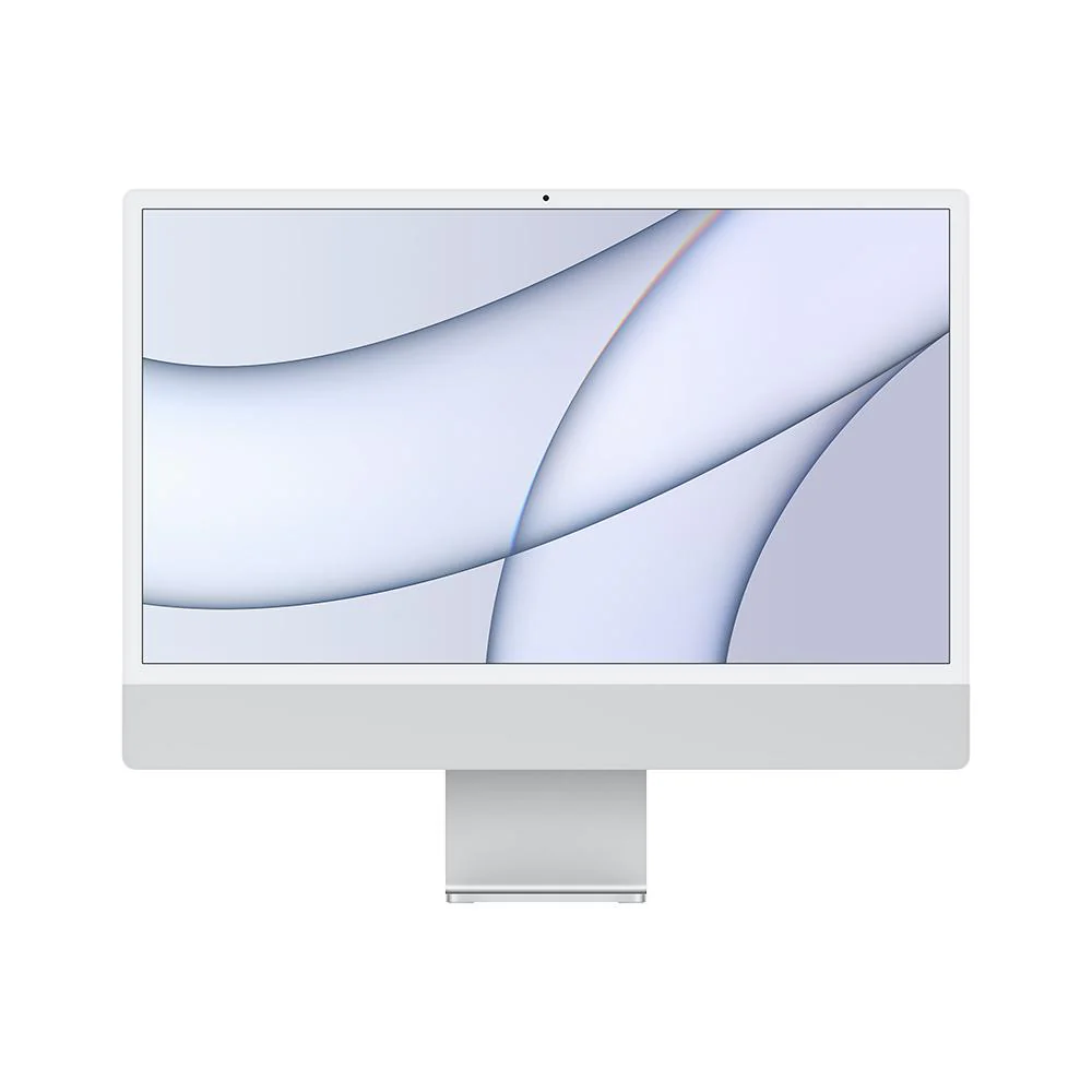 iMac con pantalla Retina 4,5K de 24 pulgadas: Chip M1 de Apple con CPU de ocho núcleos y GPU de siete núcleos, 256 GB SSD - Plata