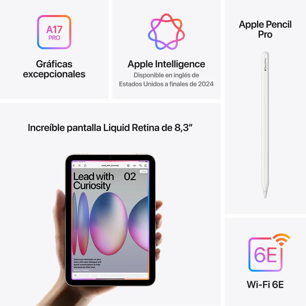 iPad mini Wi-Fi 128 GB - Azul (A17 Pro) - Image 7