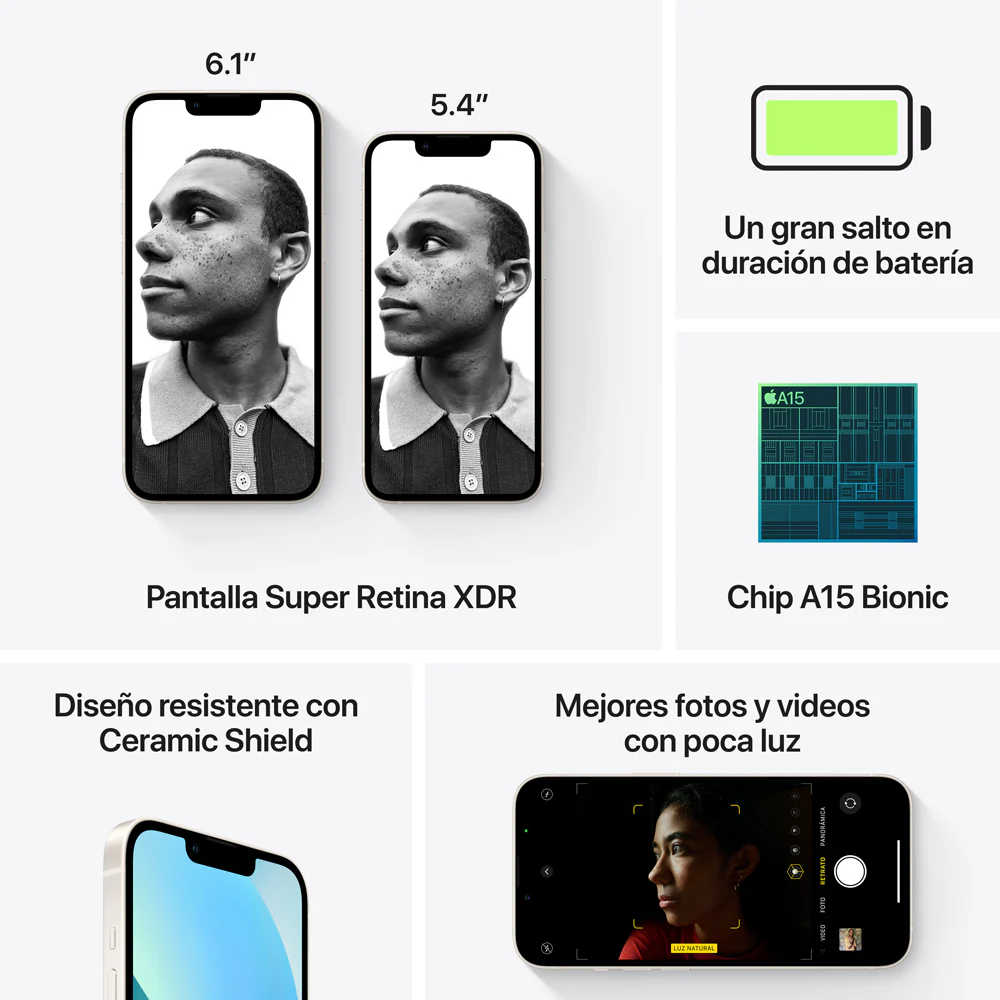 iPhone 13 128 GB Blanco estrella - Image 8