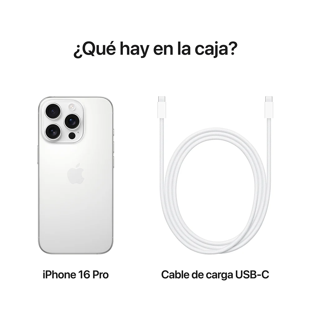 iPhone 16 Pro 128 GB Titanio blanco - Image 9