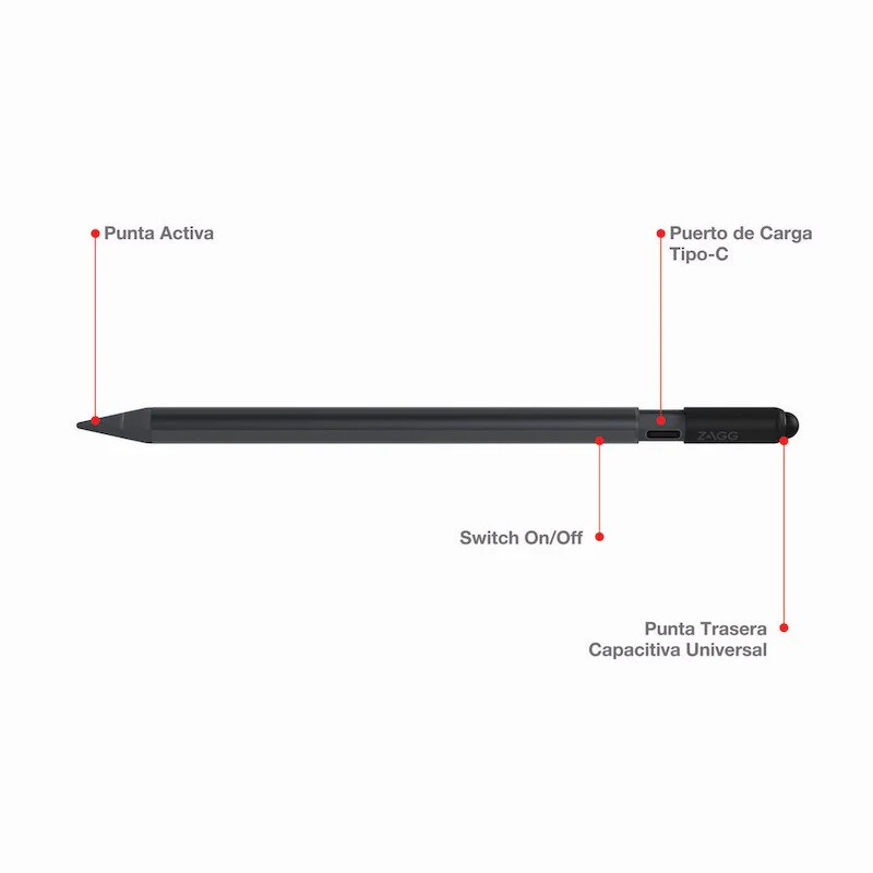 Lapiz ZAGG PRO STYLUS Para iPad de 10.2/PRO/AIR/MINI - Negro - Image 3
