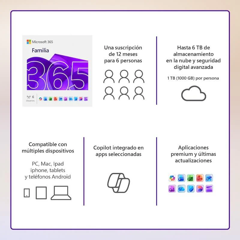 LICENCIAMICROSOFT 365 FAMILIA - Image 2