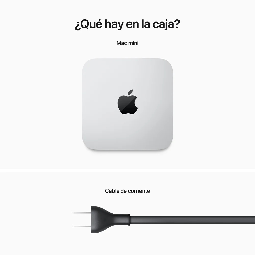 Mac mini: Chip M2 de Apple con CPU de ocho núcleos y GPU de diez núcleos, 512 GB SSD - Plata - Image 7