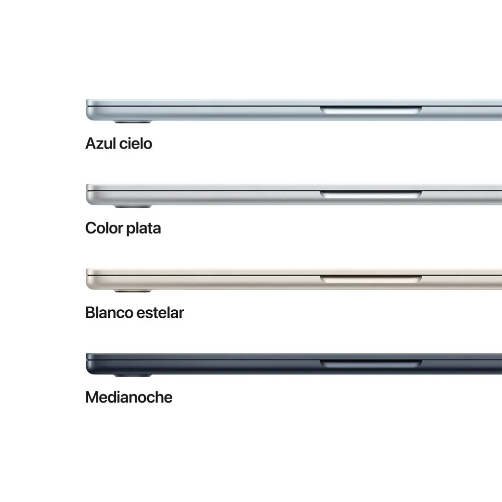 MacBook Air de 13 pulgadas: Chip M5 de Apple con CPU de 10 núcleos y GPU de 8 núcleos, 512 GB SSD - Blanco estrella - Image 3