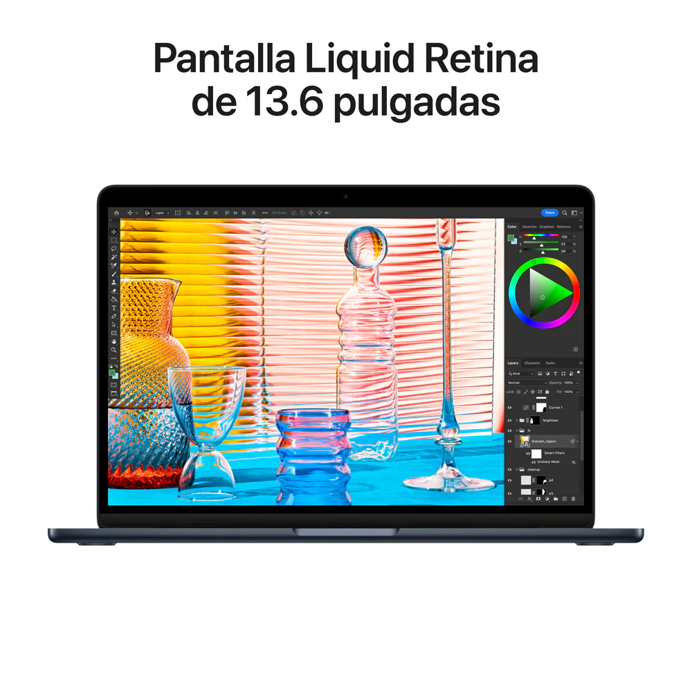 MacBook Air de 13 pulgadas: Chip M2 de Apple con CPU de ocho núcleos y GPU de diez núcleos, 512 GB SSD - Azul medianoche - Image 5
