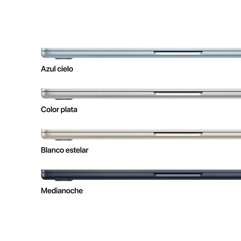MacBook Air de 13 pulgadas: Chip M4 de Apple con CPU de 10 núcleos y GPU de 8 núcleos, 256 GB SSD - Azul medianoche - Image 3