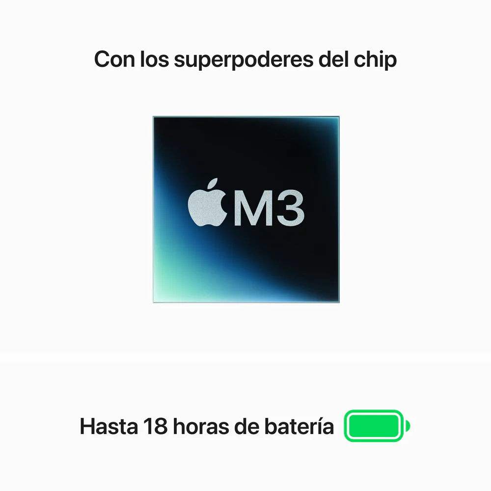 MacBook Air de 15 pulgadas: Chip M3 de Apple con CPU de 8 núcleos y GPU de 10 núcleos, 256 GB SSD - Azul medianoche - Image 4