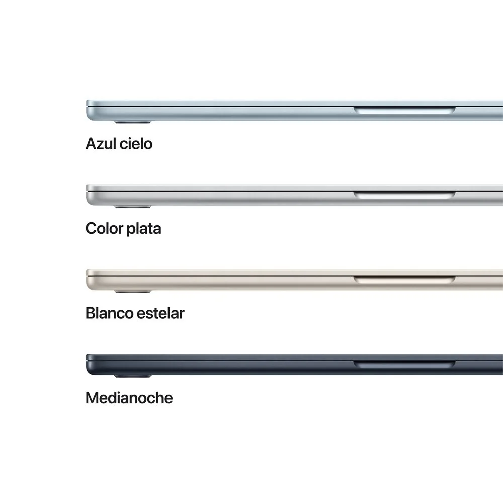 MacBook Air de 15 pulgadas: Chip M5 de Apple con CPU de 10 núcleos y GPU de 10 núcleos, 512 GB SSD - Azul medianoche - Image 3