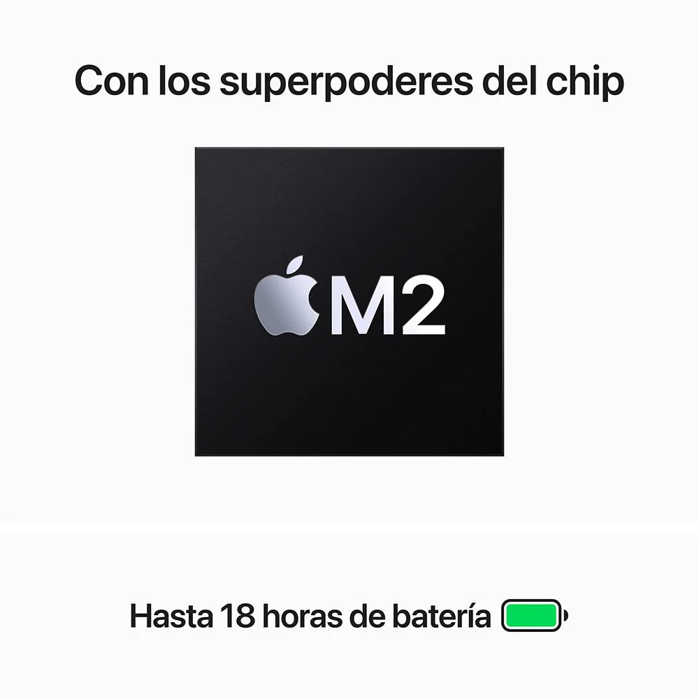 MacBook Air de 15 pulgadas: Chip M2 de Apple con CPU de ocho núcleos y GPU de diez núcleos, 256 GB SSD - Blanco estrella - Image 4