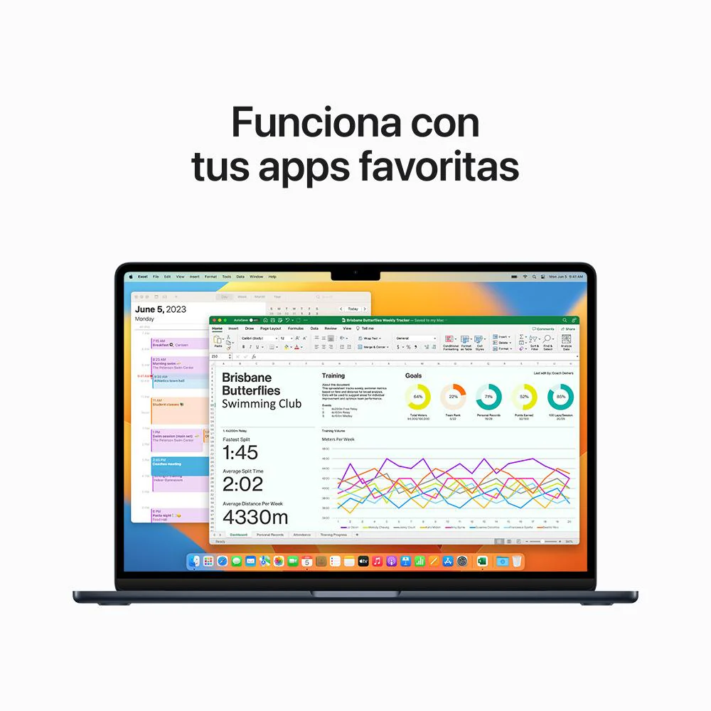 MacBook Air de 15 pulgadas: Chip M2 de Apple con CPU de ocho núcleos y GPU de diez núcleos, 256 GB SSD - Azul medianoche - Image 7