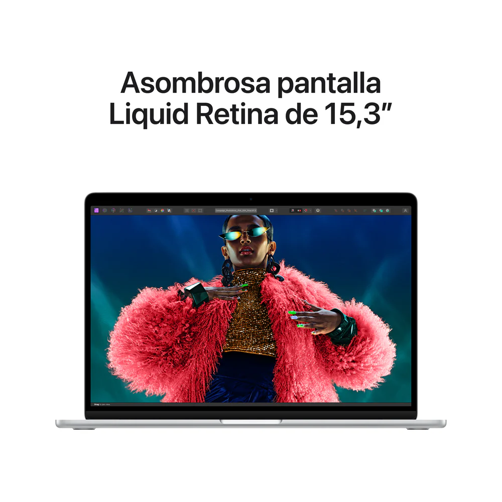 MacBook Air de 15 pulgadas: Chip M3 de Apple con CPU de 8 núcleos y GPU de 10 núcleos, 512 GB SSD - Plata - Image 5