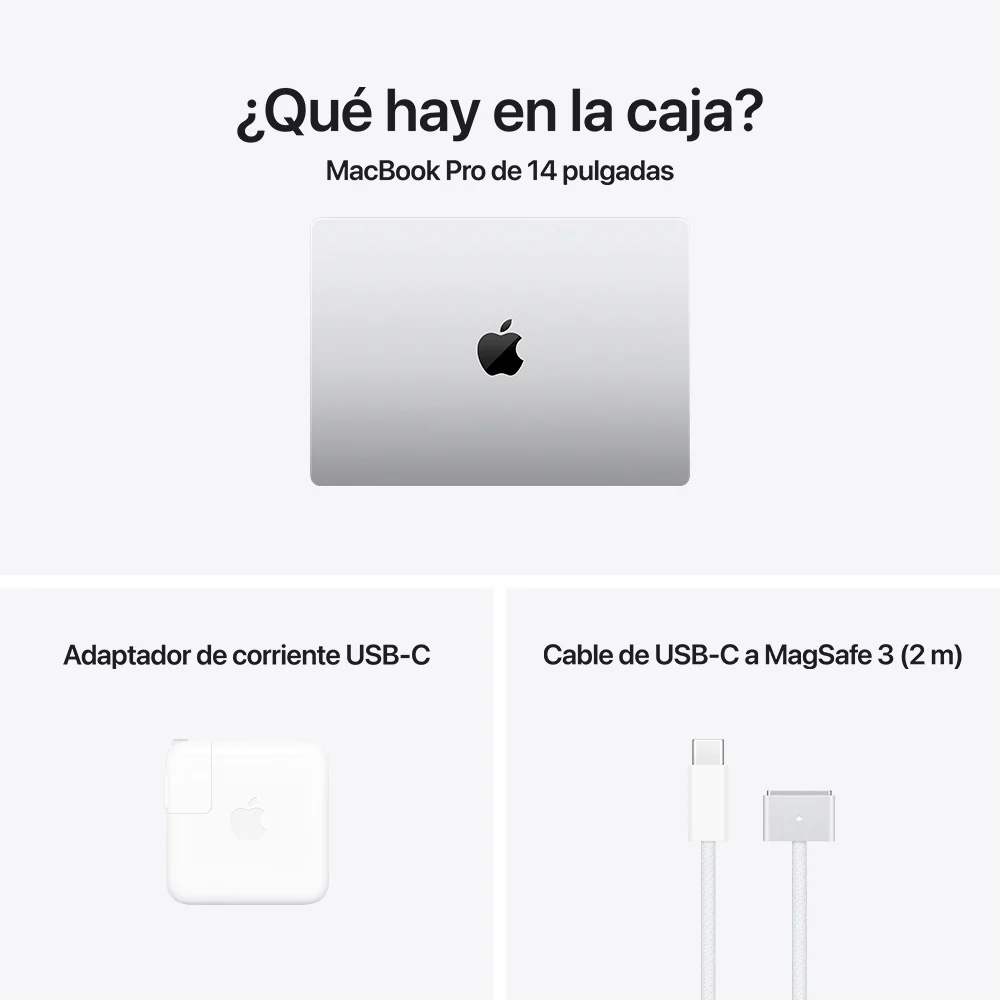 MacBook Pro de 14 pulgadas: Chip M4 de Apple con CPU de 10 núcleos y GPU de 10 núcleos, 1 TB SSD - Plata - Image 8