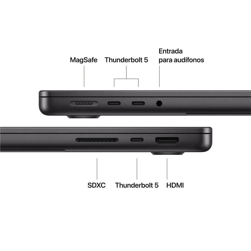 MacBook Pro de 14 pulgadas: Chip M5 Pro de Apple con CPU de 18 núcleos y GPU de 20 núcleos, 2 TB SSD - Negro espacial - Image 7